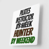 Horloge Carrée Pilates Instructeur Hunter (Angle)