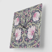 Horloge Carrée Pimpernel, William Morris (Angle)