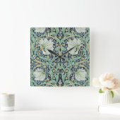 Horloge Carrée Pimpernel, William Morris (Maison)