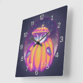 Horloge Carrée Pingouin In Snow (Angle)