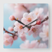 Horloge Carrée Pink Blossom Magic (Recto)