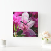 Horloge Carrée Pink Floral (Maison)