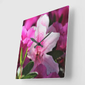 Horloge Carrée Pink Floral (Angle)