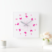 Horloge Carrée Pink Love (Maison)