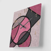 Horloge Carrée Pink sunrise (Angle)