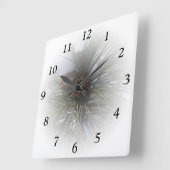 Horloge Carrée Pins d'hiver (Angle)