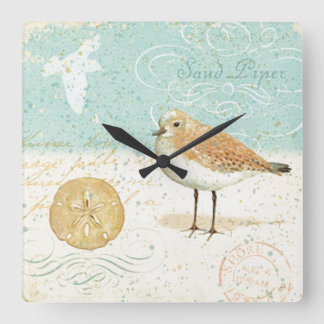 Horloge Carrée Pipe de sable vintage française