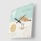 Horloge Carrée Pipe de sable vintage française (Angle)