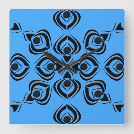 Horloge Carrée Pique (Recto)