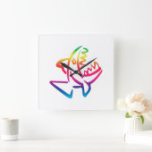 Horloge Carrée Piranha (Maison)