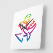 Horloge Carrée Piranha (Angle)