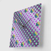 Horloge Carrée Pisces & Metal Boar (Angle)