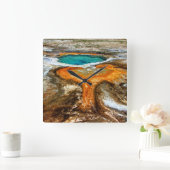 Horloge Carrée Piscine thermique de Yellowstone (Maison)