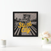 Horloge Carrée Pittsburgh Steel City Bridge (Maison)