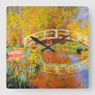 Horloge Carrée PixDezines Claude Monet nénuphar à Giverny