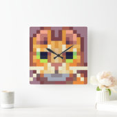 Horloge Carrée Pixellisation de qualité (Maison)