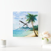 Horloge Carrée Plage (Maison)