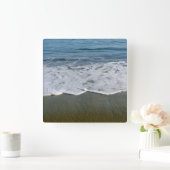 Horloge Carrée Plage/Sable/Vagues (Maison)