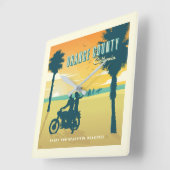 Horloge Carrée Plages du comté d'Orange, Californie (Angle)