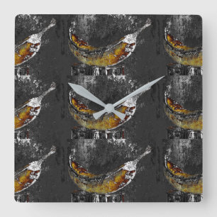 Horloge Carrée plaine plane
