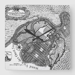 Horloge Carrée Plan de St Petersburg