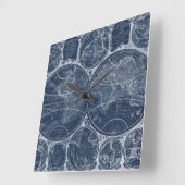 Horloge Carrée Plan directeur mondial (Angle)