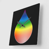 HORLOGE CARRÉE PLANCHE À REMOUS (Angle)