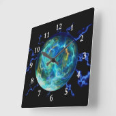 Horloge Carrée Plasma électrique (Angle)