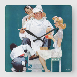 Horloge Carrée Plein traitement