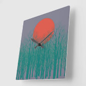 Horloge Carrée Pleine lune #6 (Angle)