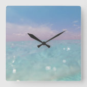 Horloge Carrée Plonger dans la mer des Caraïbes 3 (Recto)