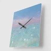 Horloge Carrée Plonger dans la mer des Caraïbes 3 (Angle)