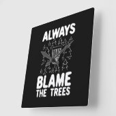 Horloge Carrée Poison de Disc Golf Disc Basket (Angle)