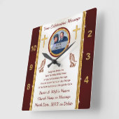 Horloge Carrée Poison Ideas for Pasteur Anniversary ou ANY occasi (Angle)