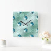 Horloge Carrée Poissons (Maison)