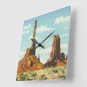 Horloge Carrée Pôle Totem (Angle)