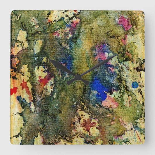 Horloge Carrée Polychromoptic #6 par Michael Moffa (Recto)