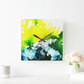 Horloge Carrée Polychromoptique #2A par Michael Moffa (Maison)