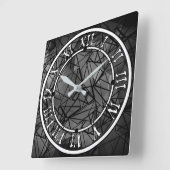Horloge Carrée Polygone, peinture (Angle)