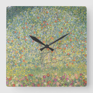 Horloge Carrée Pommier de Gustav Klimt
