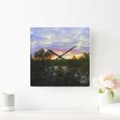 Horloge Carrée Pond de Sunset (Maison)