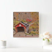 Horloge Carrée Pont couvert de la rivière Green - Vermont (Maison)