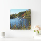 Horloge Carrée Pont d'automne (Maison)