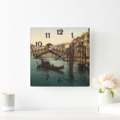 Horloge Carrée Pont I, Venise, Italie de Rialto (Maison)