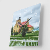 Horloge Carrée Pont Mackinac (Angle)