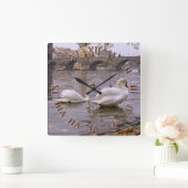 Horloge Carrée Pont Swans et Charles à Prague (Maison)