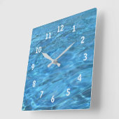 Horloge Carrée Pool Waters Wall Clock (Angle)