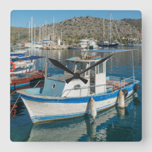 Horloge Carrée Port de Bozburun près de Marmaris, Turquie
