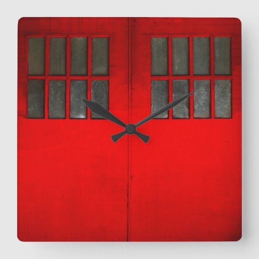Horloge Carrée Porte du service d'incendie (Recto)