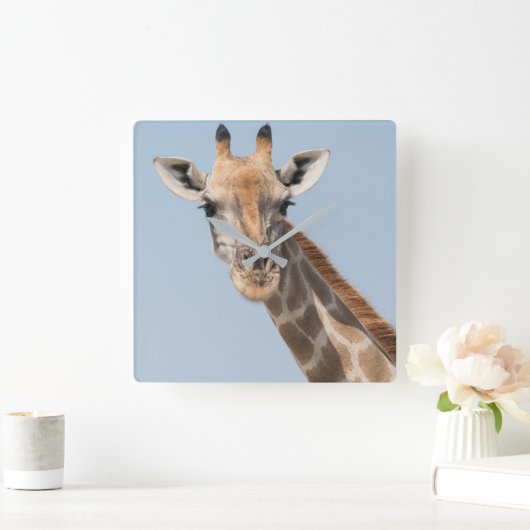 Horloge Carrée Portrait d'Angolan (Maison)